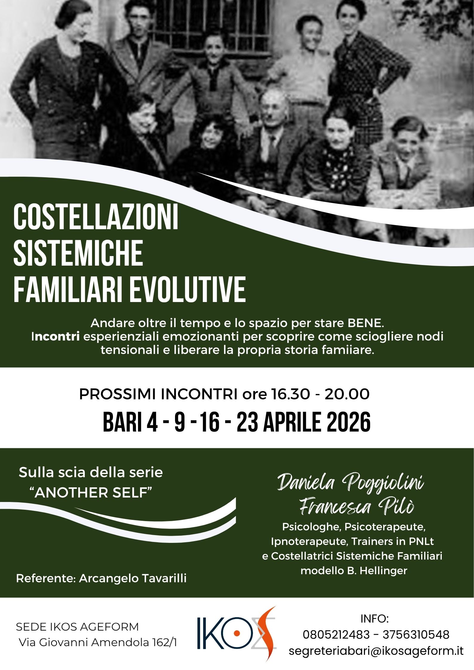 COSTELLAZIONI SISTEMICHE FAMILIARI EVOLUTIVE - Aprile 2026