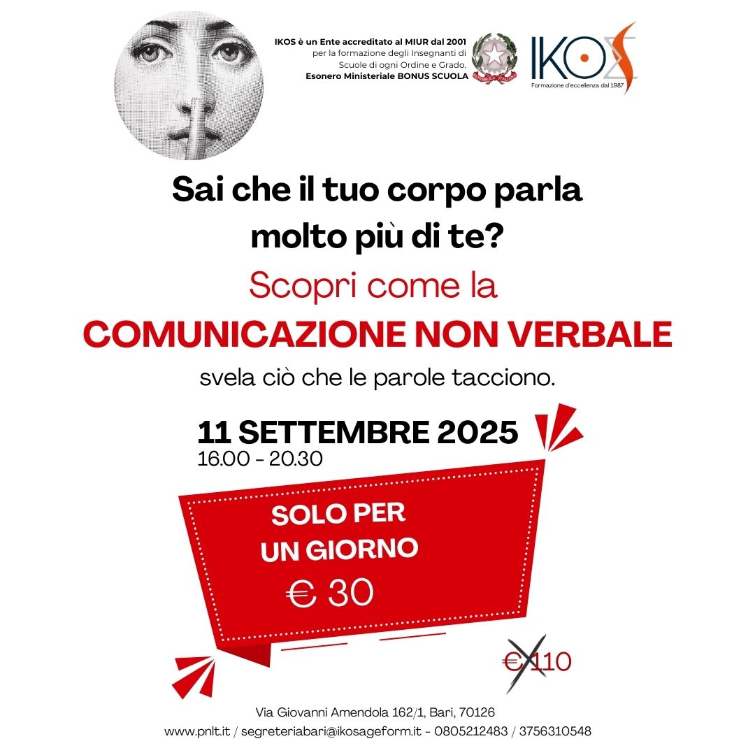 LABORATORIO ESPERIENZIALE DI COMUNICAZIONE NON VERBALE