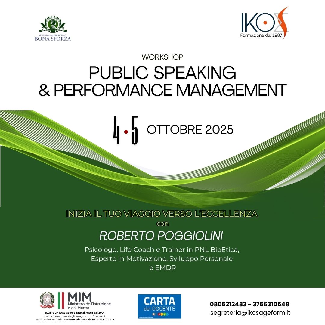 PUBLIC SPEAKING & PERFORMANCE MANAGEMENT  