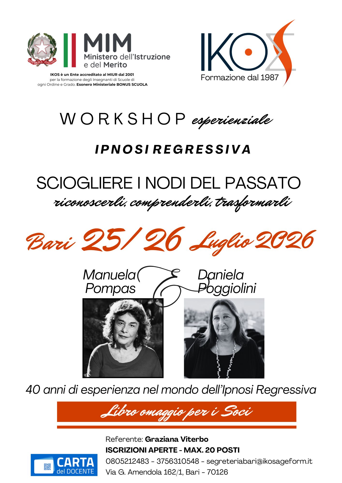 SCIOGLIERE I NODI DEL PASSATO. riconoscerli, comprenderli, trasformarli. 25-26 Luglio 2026